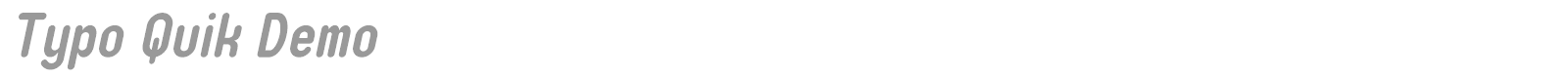 Typo Quik font preview